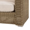 KALLY 5-Seater Garden Furniture Set - Taupe Synthetic Rattan