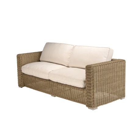KALLY 5-Seater Garden Furniture Set - Taupe Synthetic Rattan