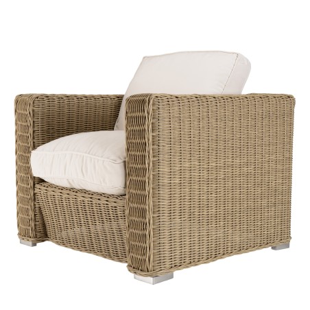 KALLY 5-Seater Garden Furniture Set - Taupe Synthetic Rattan