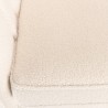 LEOPOLD 2-Seater Wave Sofa in Ecru Bouclé Fabric