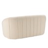 LEOPOLD 2-Seater Shell Sofa in Ecru Bouclé Fabric