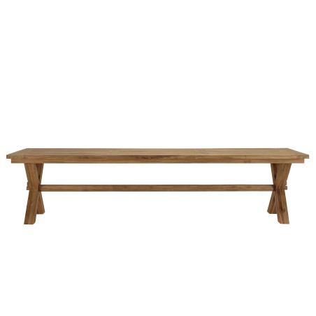 KALLY Garden Furniture Set - Recycled Teak Table & Benches