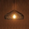 Suspension rotin noir SIXTINE 40x40cm