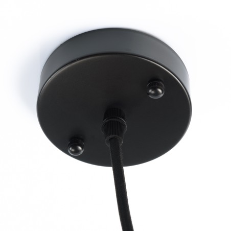 Suspension rotin noir SIXTINE 40x40cm