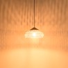 Suspension SIXTINE en rotin naturelle 40x40cm