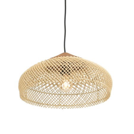 Suspension SIXTINE en rotin naturelle 40x40cm