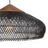 Suspension SIXTINE en rotin noir 65x65cm