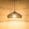 Suspension SIXTINE en rotin noir 65x65cm