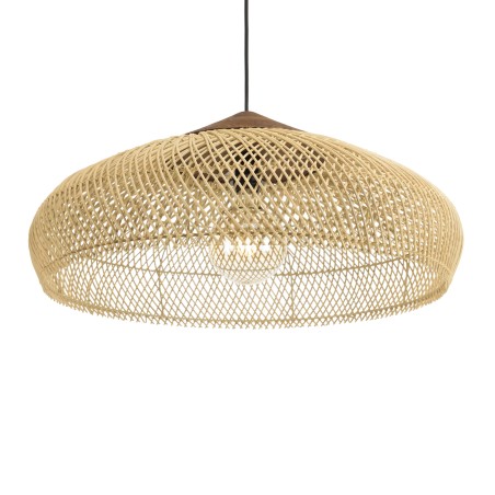 Suspension SIXTINE en rotin naturel 65x65cm