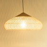 Suspension SIXTINE en rotin naturel 65x65cm