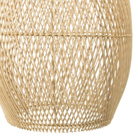 SIXTINE 'Drop' Pendant Light - Natural Rattan & Teak - 35x35cm