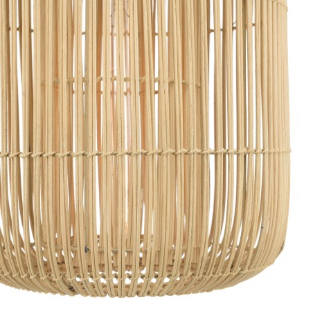 Suspension SIXTINE 35x35cm rotin naturel et teck