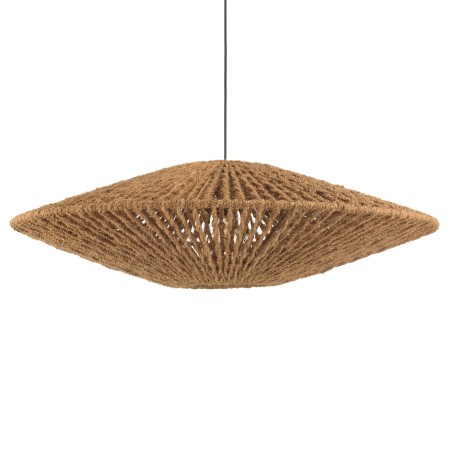 SIXTINE 'Cymbal' Pendant Light - 100x100cm Coconut Fiber/Recycled Teak