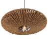 SIXTINE 'Cymbal' Pendant Light - 60 x 60 cm Coconut Fiber and Recycled Teak