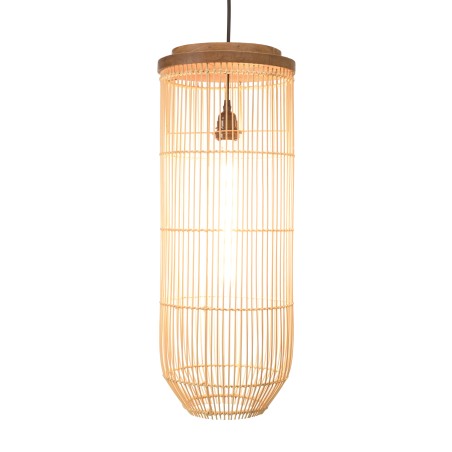 Suspension SIXTINE en rotin naturel 25x25cm