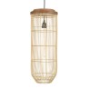 Suspension SIXTINE en rotin naturel 25x25cm