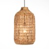 Suspension SIXTINE en abaca et teck recyclé