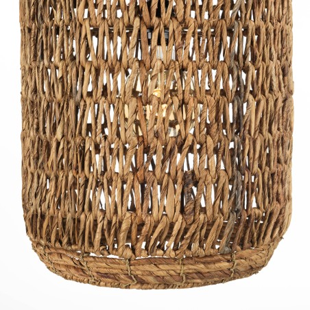 Suspension SIXTINE en abaca et teck recyclé
