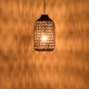 Suspension SIXTINE en abaca et teck recyclé