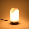Lampe de table SIXTINE en onyx et teck