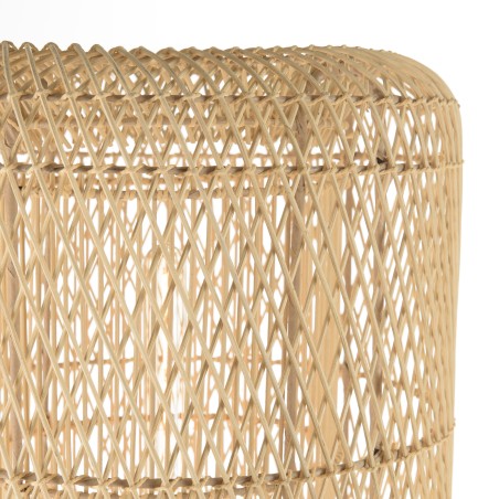 Lampadaire SIXTINE en rotin naturel 39x39cm