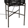 Lampadaire SIXTINE en rotin noir 39x39cm