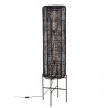 Lampadaire SIXTINE en rotin noir 39x39cm