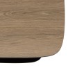Table basse JULIA bi-matière mocha/noir 2 plateaux