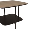 Table basse JULIA bi-matière mocha/noir