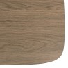 JULIA Side Table - Dual-Material Mocha/Black with Metal Legs