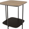 Table d'appoint JULIA bi-matière mocha/noir