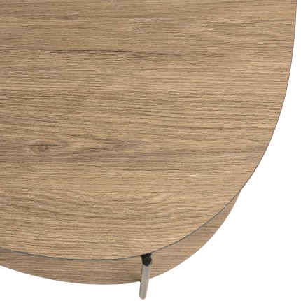 Table basse JULIA forme ovoïde mocha