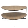 Table basse JULIA forme ovoïde mocha