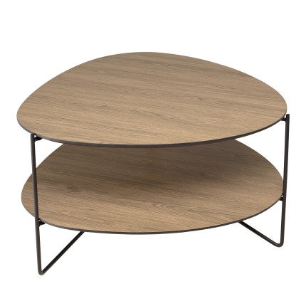 Table basse JULIA forme ovoïde mocha