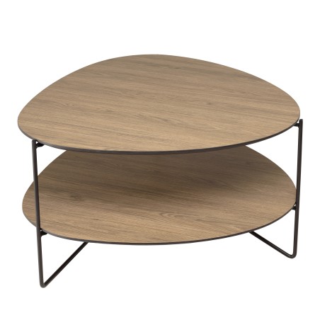 Table basse JULIA forme ovoïde mocha