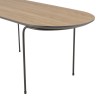JULIA Rectangular Coffee Table 100x40cm - Mocha Metal Legs