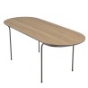 JULIA Rectangular Coffee Table 100x40cm - Mocha Metal Legs