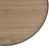 Table basse ronde JULIA 60x60cm mocha pieds métal noir