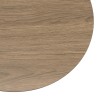 JULIA - 50x50cm Mocha Side Table with Metal Legs