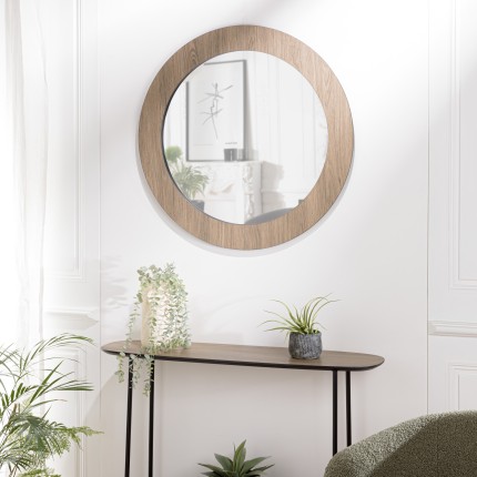 Miroir rond JULIA 80x80cm couleur mocha