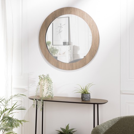 Miroir rond JULIA 80x80cm couleur mocha