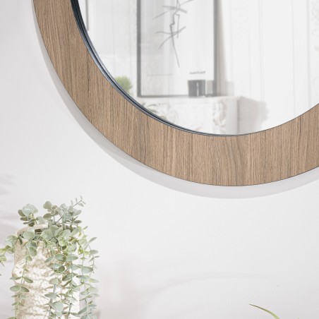 JULIA Round Mirror 80x80cm - Mocha Color