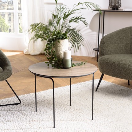 JULIA Round Coffee Table 60x60cm - Mocha Color