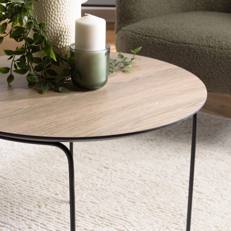 JULIA Round Coffee Table 60x60cm - Mocha Color