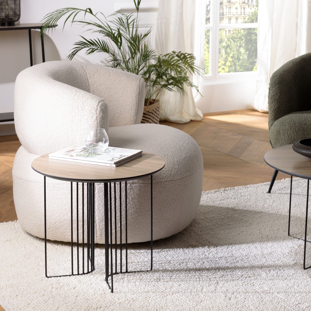 Table d'appoint JULIA - Design élégant - 50x50cm Table d'appoint JULIA - Design élégant - 50x50cm