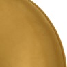 AGATHE Mustard Yellow Velvet Armchair - Black Metal Legs