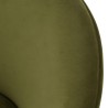 Fauteuil AGATHE - Velours vert olive