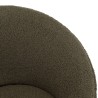 AGATHE Armchair in Khaki Green Bouclé Fabric | Modern Design