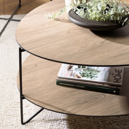 Table basse JULIA forme ovoïde mocha