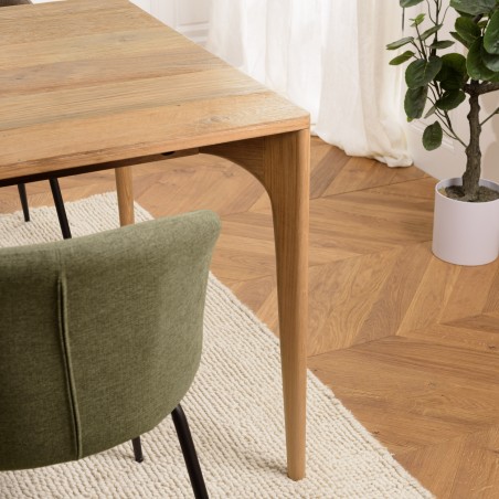 MAXENCE - Rectangular Dining Table 220x100cm Recycled Teak